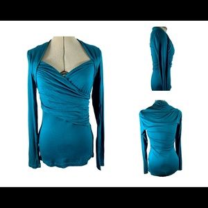 Anthropologie Teal LS Shirt